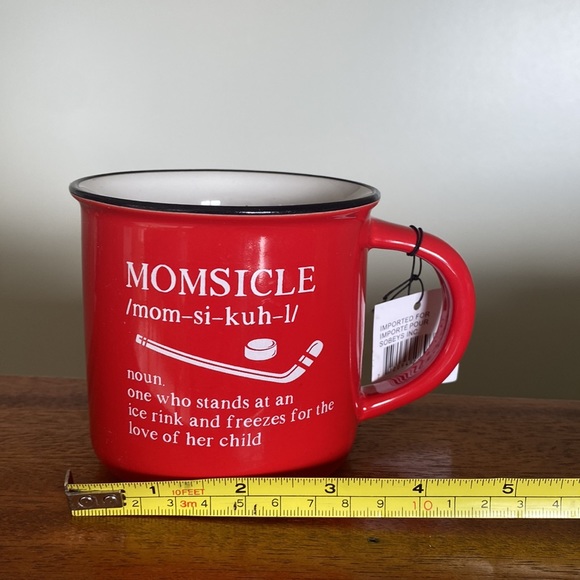 Mug 16 Oz Red Momsicle Hockey Mug NET Exc shape - Picture 7 of 7